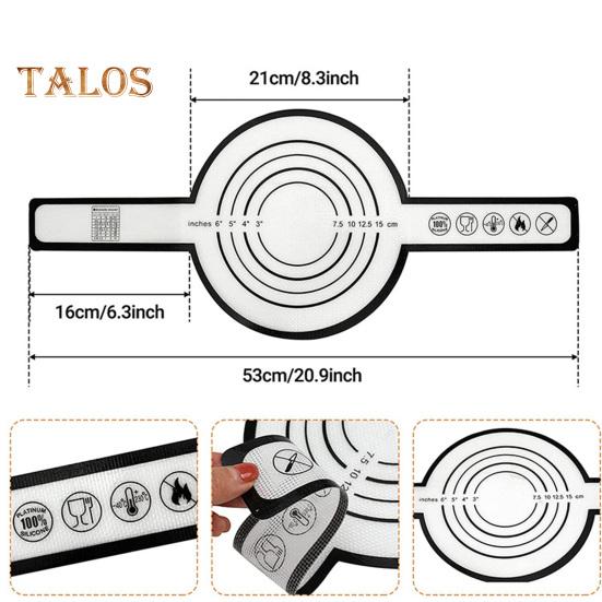 Silicone Baking Mat Non-Stick Easy Clean Dough Kneading Mat High-Temperature Resistance Sling Pot Holder for Oven with Long Handles