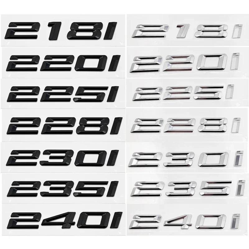 3D ABS Car Trunk Letters Logo Decals Badge Emblem Sticker For BMW 2 Series 216i 218i 220i 225i 228i 230i 235i 240i F22 F23 F44 MA6