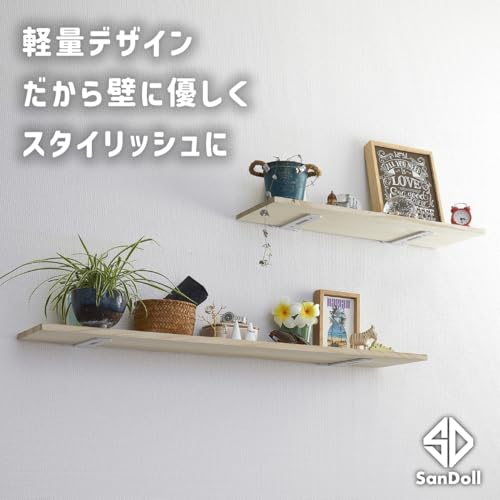 Patented, 15cm Long, 3.5mm Thick, Lightweight Shelf Brackets, White, Hidden Shelf Brackets, Heavy-Duty L-Shaped Brackets, Iron Brackets, Inconspicuous