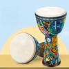 Tamburo Africano da 8 Pollici, Tamburo a Mano Djembe, Superficie del Tamburo in Pelle di Capra Con Tracolla Strumento Musicale a Percussione Per Principianti