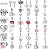 Copper Plating Mothers Day Gift Bow Wings Pink Ribbon Charm Bead Charms Compatible With for Authentic Bracelets Do It Yourself Womens Jewellery Acce