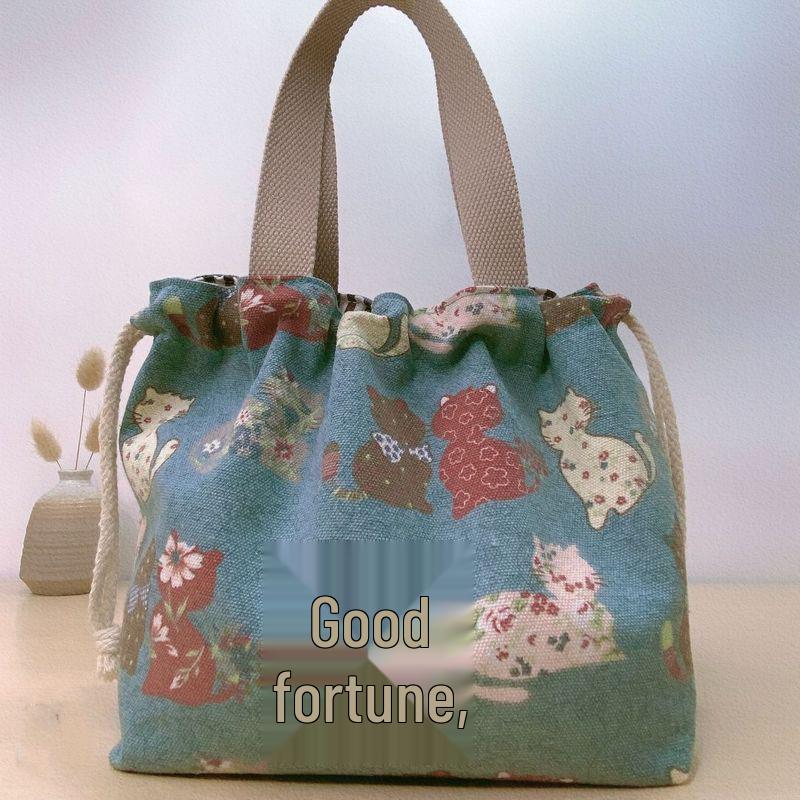 Damen 2022 Vielseitige Canvas-Tasche: Leichte Handtasche & Lunchtasche für Büro & Ausflüge.