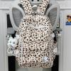 Schulrucksack Rucksack neuer Leopardenmuster Schulrucksack Amerikanischer College-Student Koreanische Version niedlich große Kapazität Nische Ins Rucksack