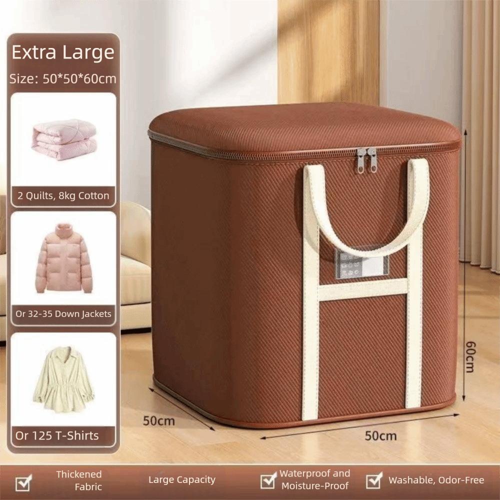 Durable Large Capacity Moving Packing Bag Multipurpose with Zipper Woven Bag Waterproof Clothes Organizer Packing Supplies