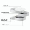 Rotating Jewelry Box 4 Tier Storage Case Earring Bracelet Rings Girl Gifts Necklace Organizer