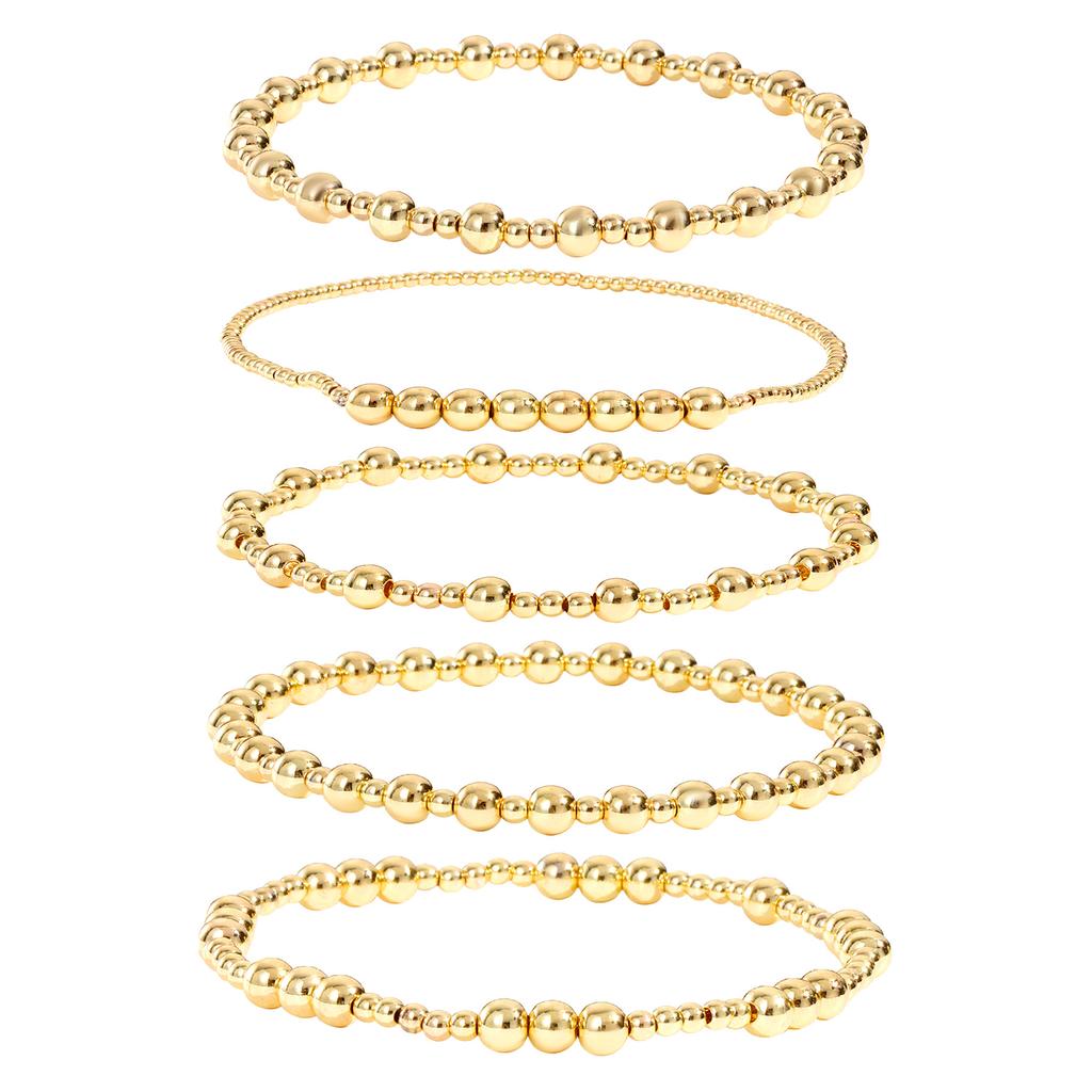 Hot Selling Girlfriend Bracelet Bohemian Pink Bow Pendant Bracelet Female Pearl Crystal Bracelet Set