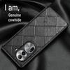 OPPO Reno11 Cowhide Diamond Pattern Leather Case - All-Inclusive Protective Cover for Reno11Pro