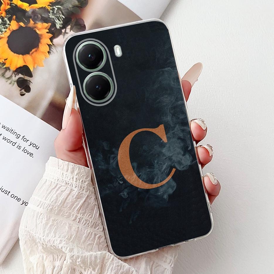 For Xiaomi Poco X7 Pro Case Luxury Letters Cover Clear Silicone Soft Slim Phone Case For Xiaomi Poco X7 PocoX7 Pro X7Pro 5G Bags