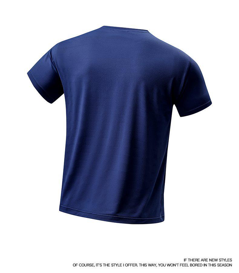 Men's 2026 Summer Casual Sports T-shirt - Lightweight, Breathable, Quick-dry Ice Silk with Four-way Stretch