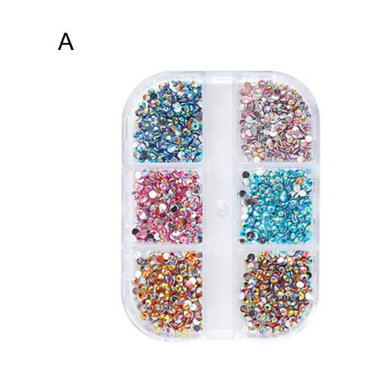 Boxed Nail Mini multifunkční umělecké drahokamy lesklé