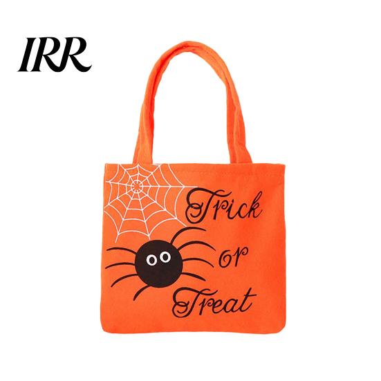 Recyclable Party Souvenir Totes Halloween Felt Candy Bag, Pumpkin Ghost Skull Cat Owl Tote for Non-woven Gift Bags Kids, Non Woven Trick