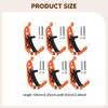 6 Metal Rubber Clamps for Wall Mounting, Garage Storage, Stable Holders Roof Racks