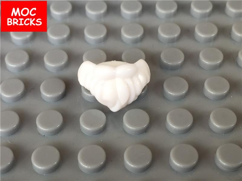 10 peças/lote MOC Tijolos Barba Longa Curta Bigode Gravata Borboleta Modelo Figura de Ação Blocos de Construção Educacionais Brinquedos para Crianças