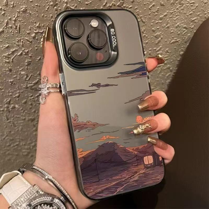 The New Sunset Is Suitable for Iphone17 Mobile Phone Case Apple 15promax/14 Anti-drop 13pro16 Europe and America 11xr.