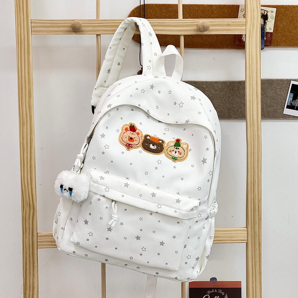 Schoolbag new backpack, primary and secondary school schoolbag, female cartoon, lightweight, high-value, cute dopamine accessories, backpack.