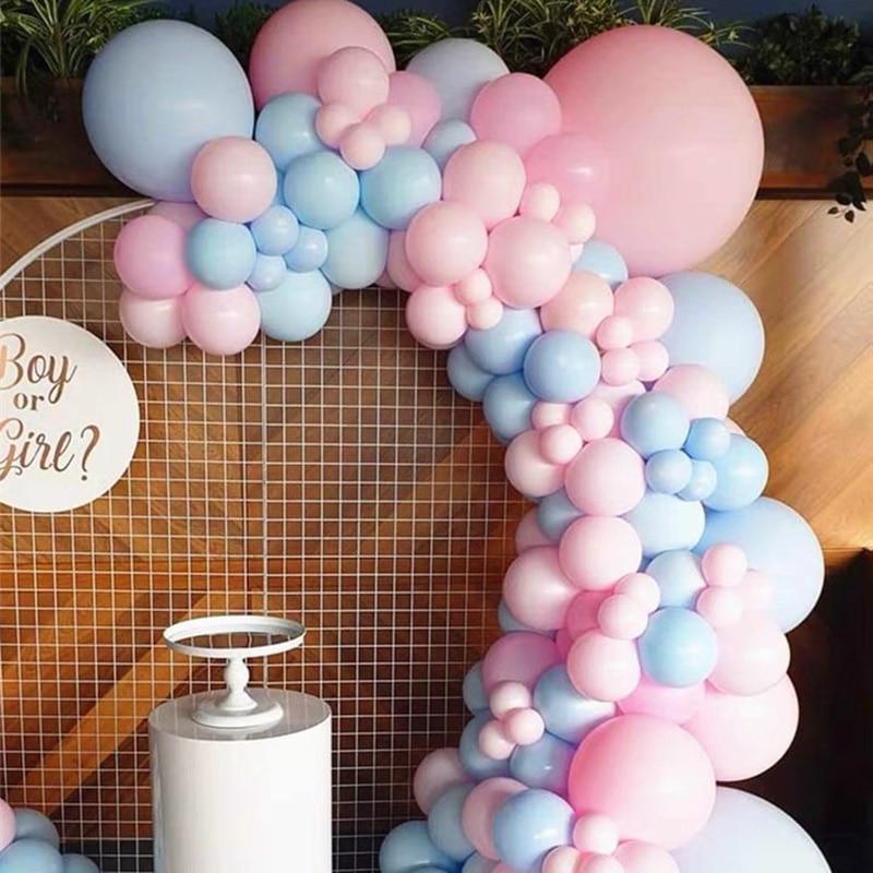 110pcs Macaron Pink Balloon Garland Baby Shower Ballon Arch Gender Reveal Wedding Birthday Party Anniversary Love Day