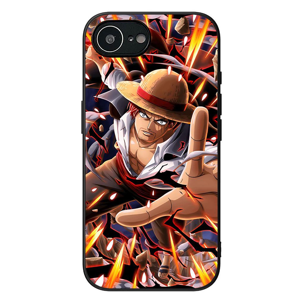 Phone Cover for Apple iPhone 13 12 Mini XS 11 Pro Max 7 8 Plus XR SE 2022 2020 SE3 Casing Case Shanks Red Hair One Luffy Pieces