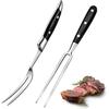 2 Peças Garfos de Esculpir Para Carne Aço Inoxidável Garfo de Carne com Cabo Longo Resistente ao Calor Utensílios de Servir Cozinha Para Churrasco JT565