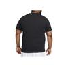 Nike Dri-FIT JDI Letter Print Pattern Ribbed Crew Neck Sports Short Sleeve T-Shirt Men T-Shirts Black FN0813-010