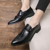 Men's Retro Slip-On Tassel Leather Loafers - Pointed Toe, Large Size, Low-Top Outdoor Casual Shoes
