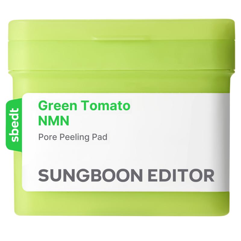Ingredient Editor Green Tomato Hypoallergenic Peeling Exfoliating NMN Double-sided Pads 60 Sheets, Renewal/Pore Elasticity, 1 pcs