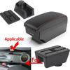 For Seat Ibiza Armrest Box For Seat Ibiza 6j Ibiza 6L Car Armrest Auto Storage Box Retrofit Parts Interior Car Accessories Arm