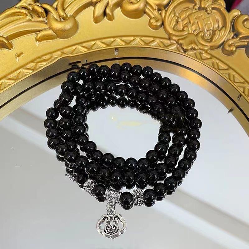 

Китайський стиль Гірський привид витрачає браслет з бісеру Жіночий світлий розкіш високоякісного почуття Вінтажна особистість Рука Ювелірні вироби подарунок