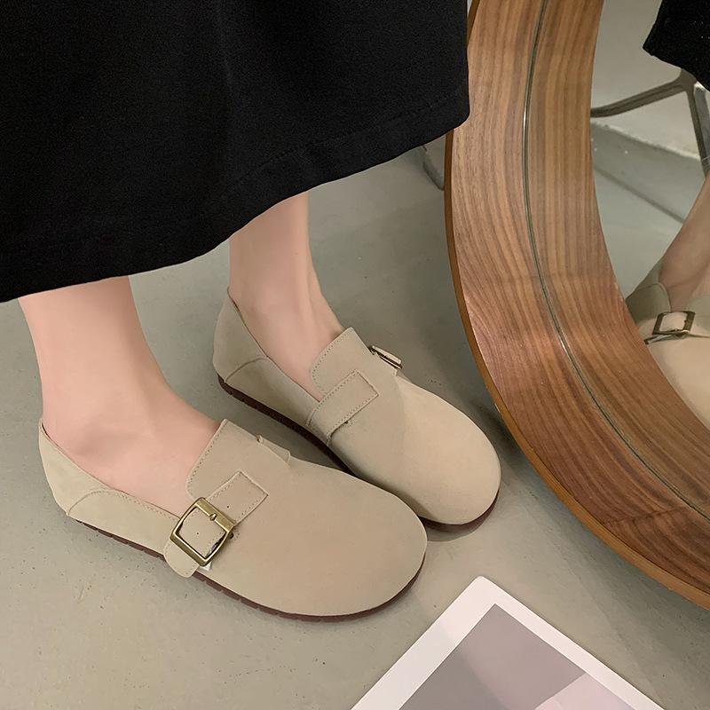 

Birken shoes women s soft-soled flat-soled single shoes women s shoes 2025 new spring and autumn one-pedal lazy Birken grandma Doudou shoes 35