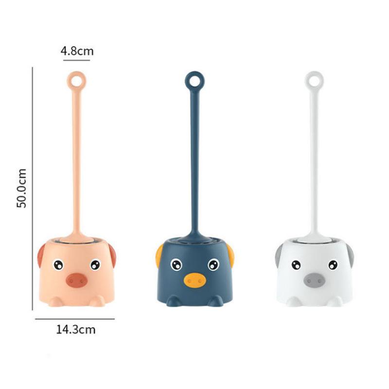 Śliczny wzór kreskówkowy Szczotka do toalet domowych Kreatywna łazienka Zestaw szczotek do mycia przysiadów