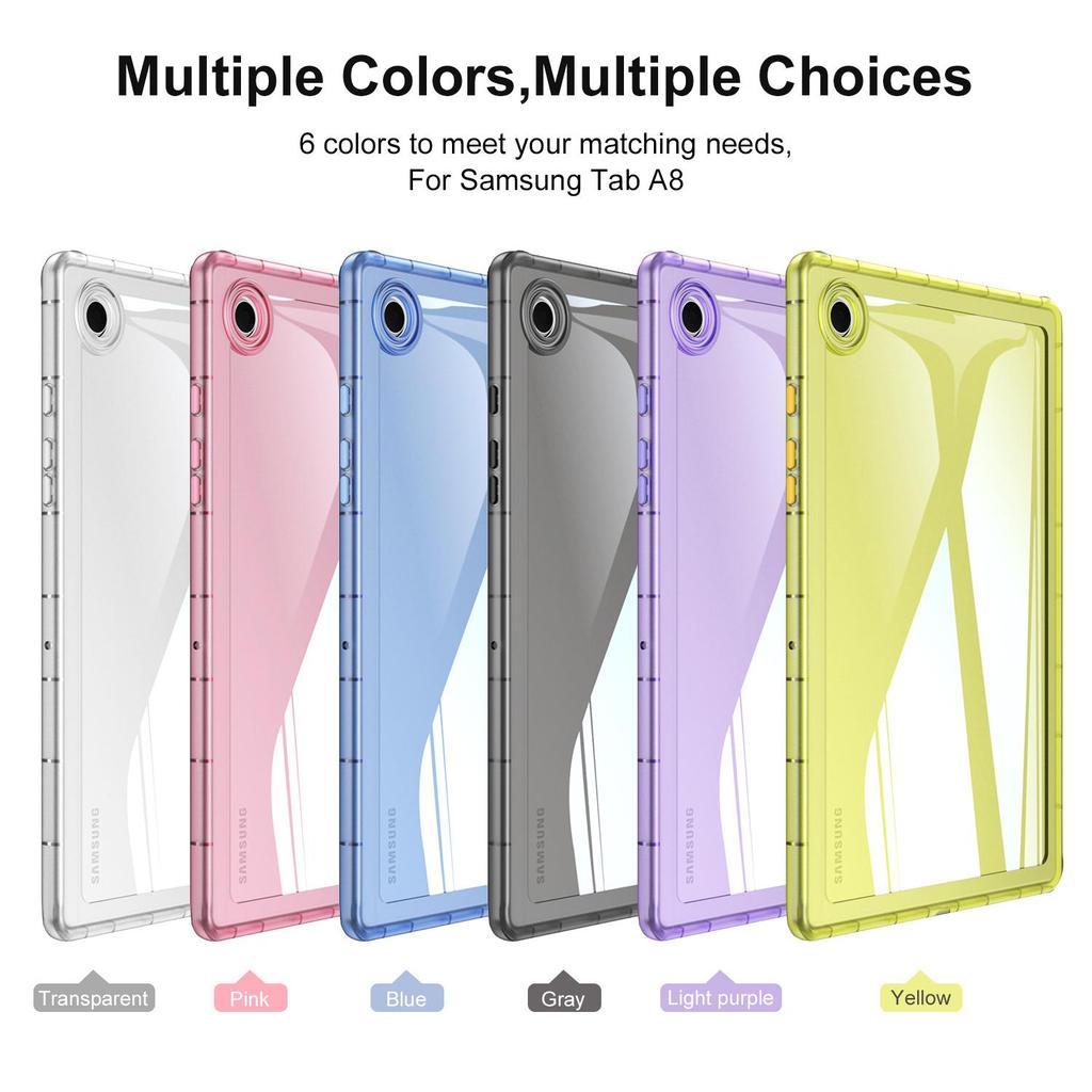 TPU miękkie etui na tył do Samsung Galaxy Tab A8 10.5X200 A7 T500 Lite t220 8.7 T290 2019 dla S8 X700 S7 T870 S6Lite 10.4 P610 P619 P613