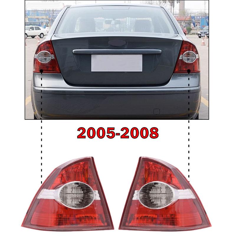 For Ford Focus Sedan 2005-2013 Car Left Right Rear Brake Tail Light Turn Signal Lamp Housing Without Bulb Auto Accessories NEW