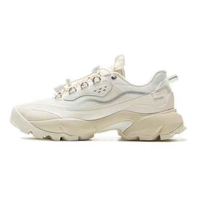 Li Ning Mulan Trend Sport Stoßdämpfung Rebound Abriebfest Low Top Freizeitschuhe Damen Freizeitschuhe Weiß AZGV066-3