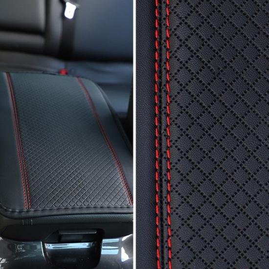 Car Armrest Pad PU Leather Box Cover Cushion Center Console Non Slip Arm Rest