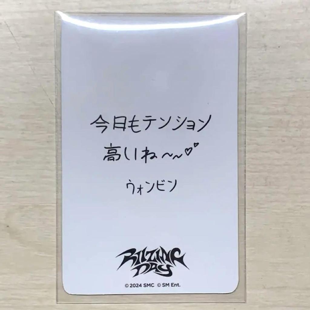 [USED] RIIZE Won Bin Trading Card RIIZING DAY Holtz Venue Exclusive