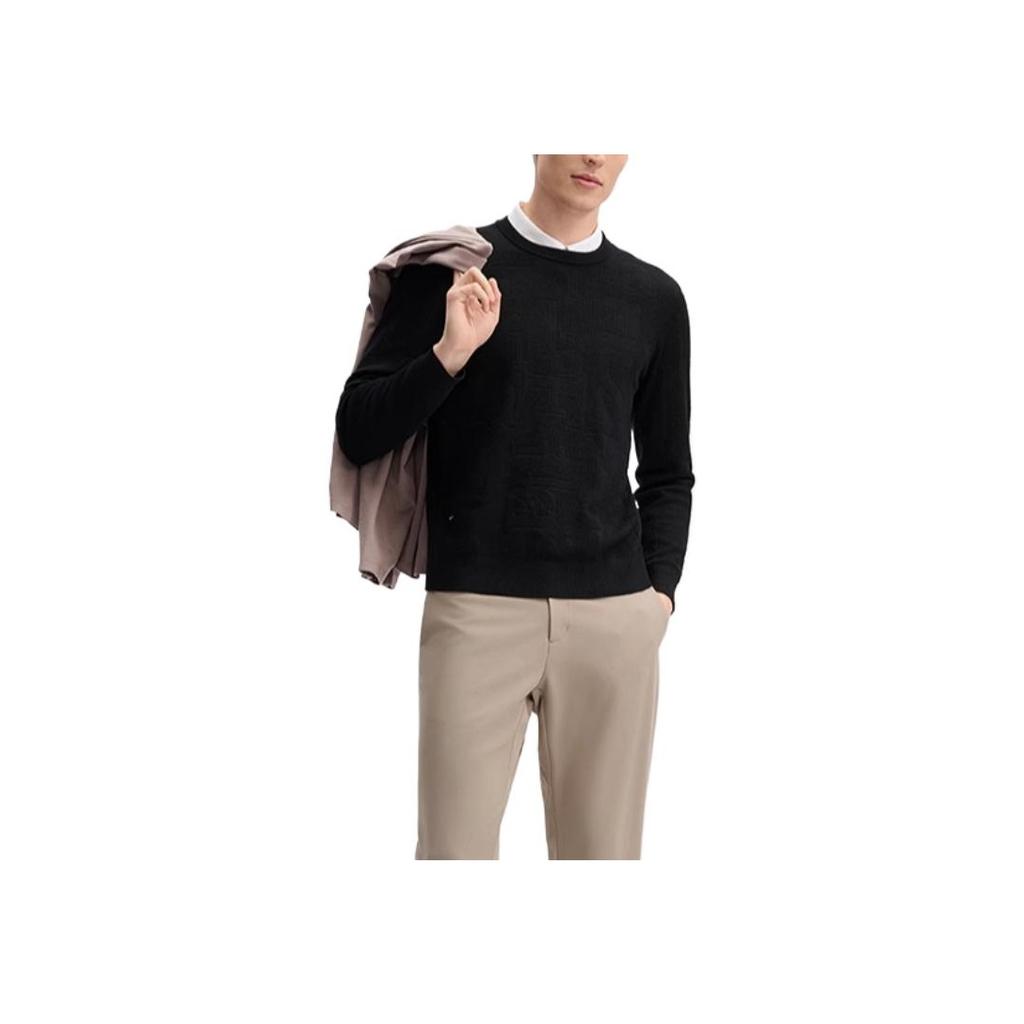 New FILA Sweaters Men's Jet Black F11M512402F-BK