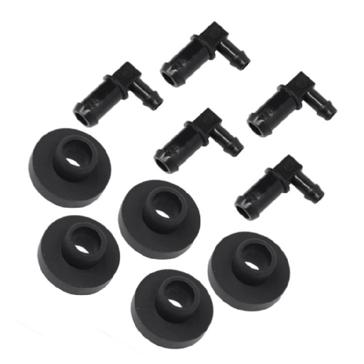 5 Pack Gas Line Handle Replacement Units Cost-Effective Fuels Tank Rods PVC Texture for Improved Equipment Longevity