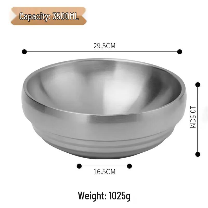 Korean Style Gold Stainless Steel Soup Bowl