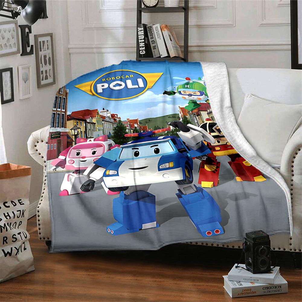 1pc Cars Adventure Flannel Blanket for Super Soft Cute Comfort Blanket for Travel Bedding Couch Sofa Blanket Y73064
