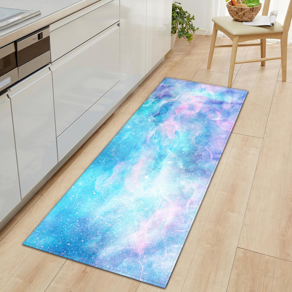 Kitchen Long Starry Sky Floor Mat Doormat Carpet Floor Mat