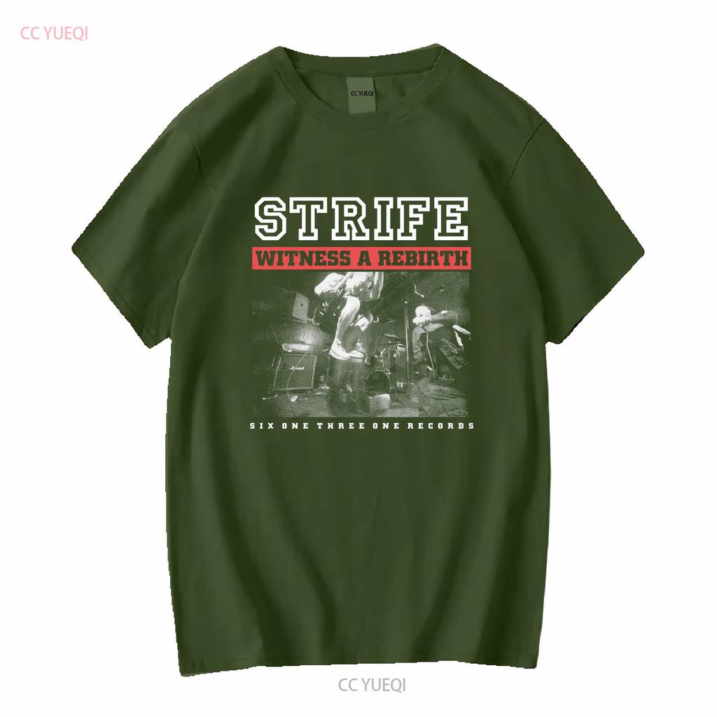 Vintage 2000s Strife Hardcore Band T Shirt Long or Short Sleeves Vintage Washed Comfortable Designer Clothes Slightly Casual