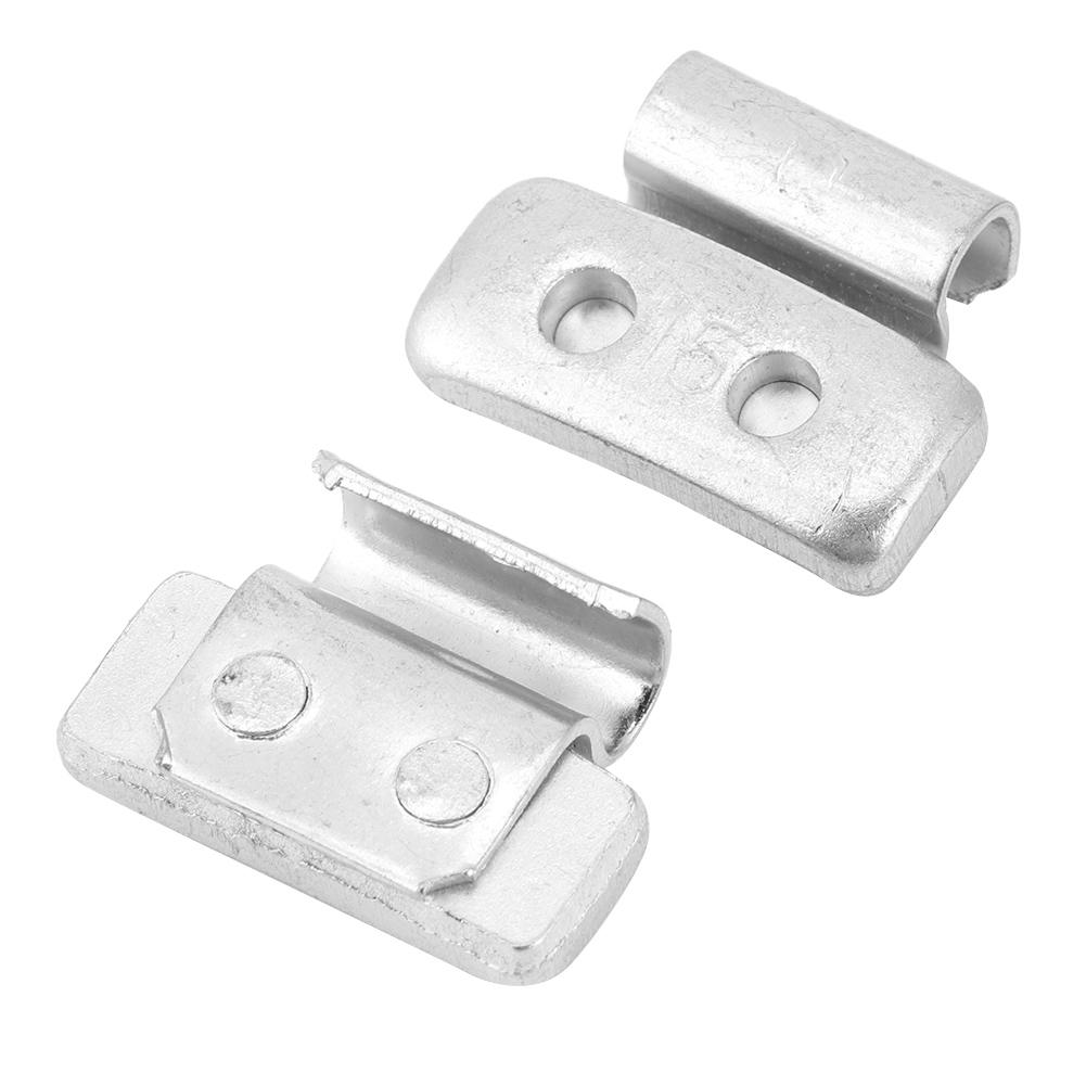 15g 0.53oz 100 Stück P-Stil Radgewicht Aluminiumlegierung Aufsteckausgleichsgewicht für Stahlräder