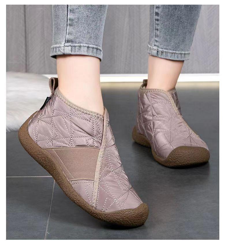 Winter Women's Cotton Shoes Plus Velvet Thickened High-tube Snow Boots Warm and Comfortable Mother Cotton Shoes Women's Cotton Shoes