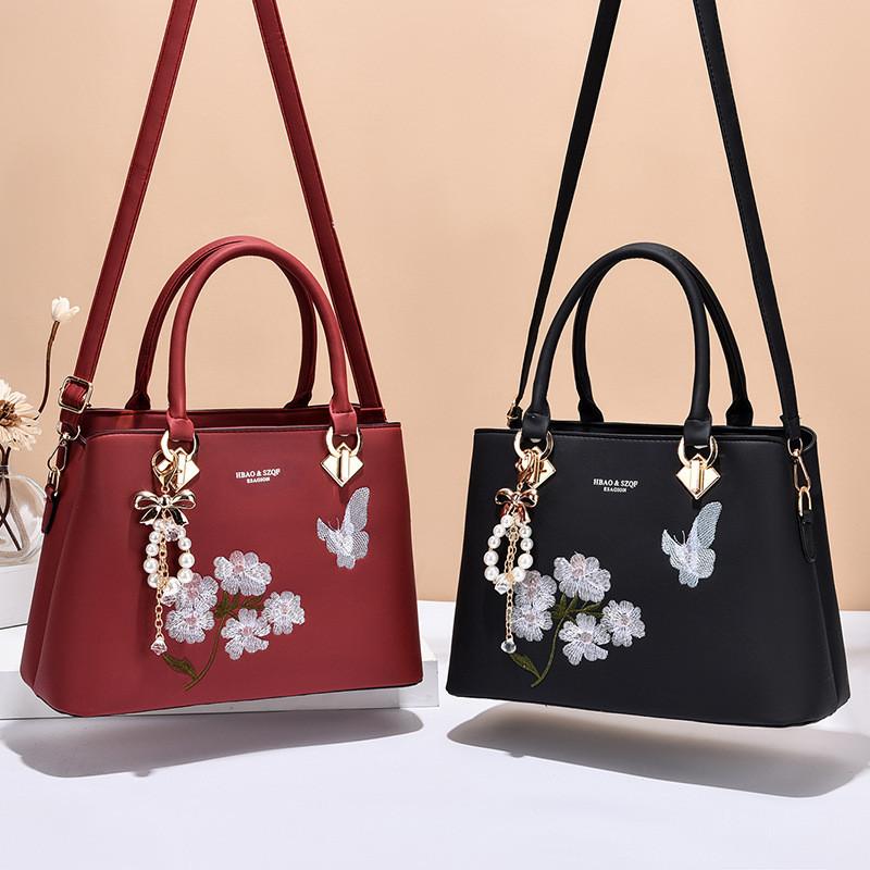 New Style Ladies' Handbag 2023 Fashionable Embroidered Mom Bag Versatile Shoulder Crossbody Bag