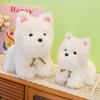Genuine West Highland Puppy Dog Doll Plush Toy Soothing Doll Doll Children Give Girlfriend Birthday Gift