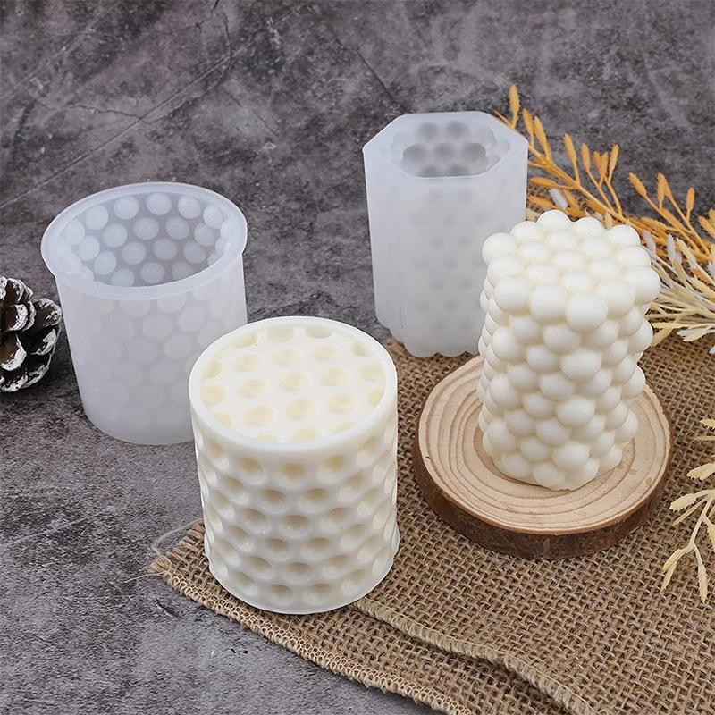 Multi-Style Geometric Bubble Ball Silicone Candle Mold Spherical Lantern Crystal Epoxy Resin Mould Decor