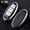 3 4 buttons Car Key Case Cover for Nissan Leaf Micra Qashqai J11 J10 X Trail T32 Versa Note Patrol Key Fob Cover Accessories