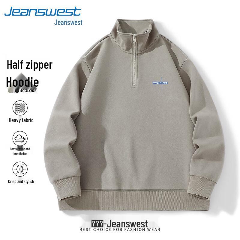 Jeanswest Men s Collegiate Half-Zip Heavyweight Sweatshirt 2XL 2350₽