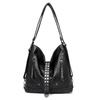 Elegant Shoulder Bag Large Capacity Elegant Solid-Color Rivet Messenger Bag Travel Shopping Retro Bags New Handbag
