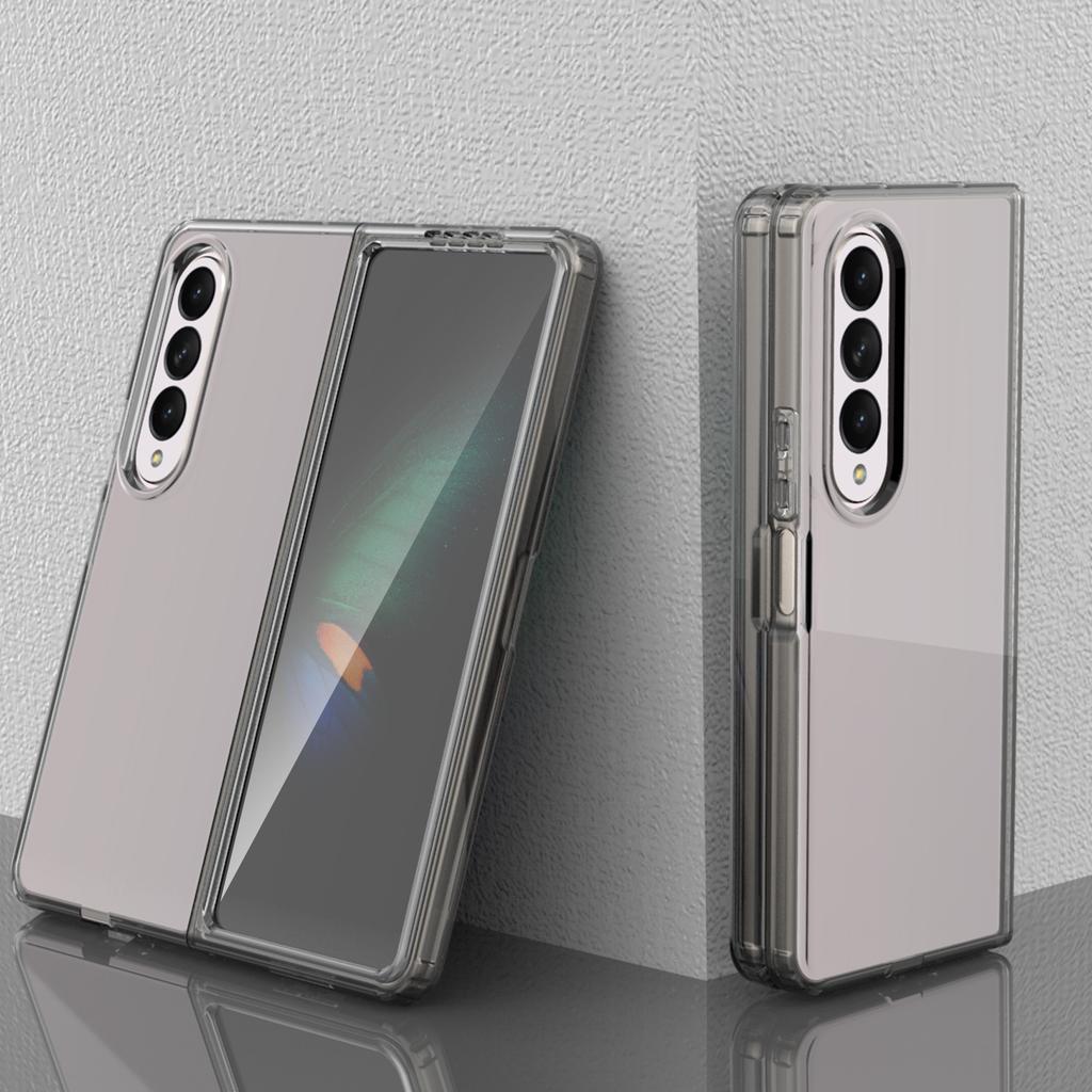 New Model Is Suitable for Samsung Z FOLD4 Mobile Phone Case Transparent Anti Fall Full Inclusive Folding TPU Mobile Phone Case Soft Case