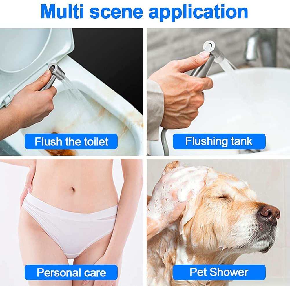 Handheld Bidet Toilet Sprayer Premium Stainless Steel Bathroom Bidet Sprayer Set